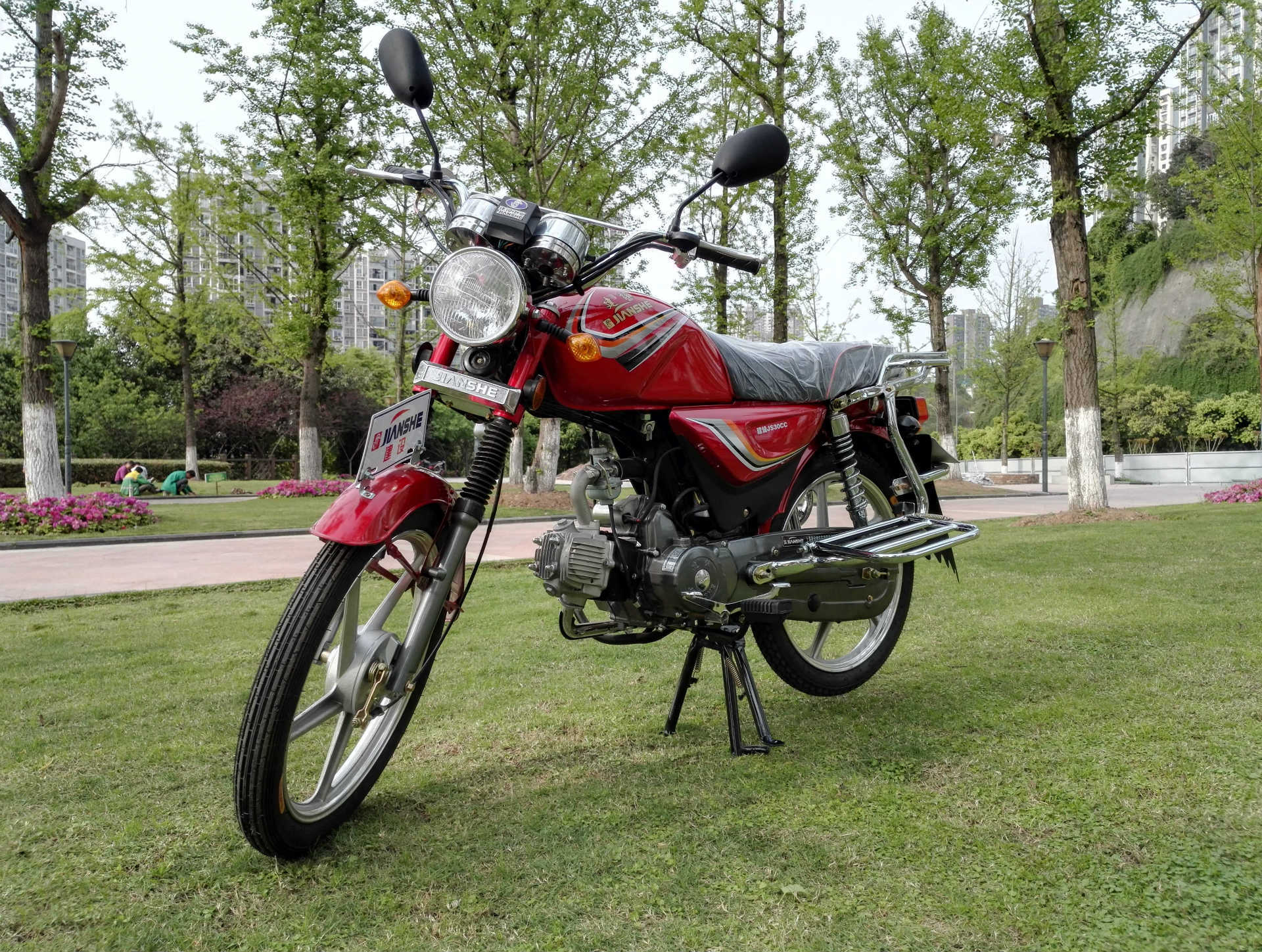 新款上海建设燃油助力轻便摩托车30cc型不上户不挂牌